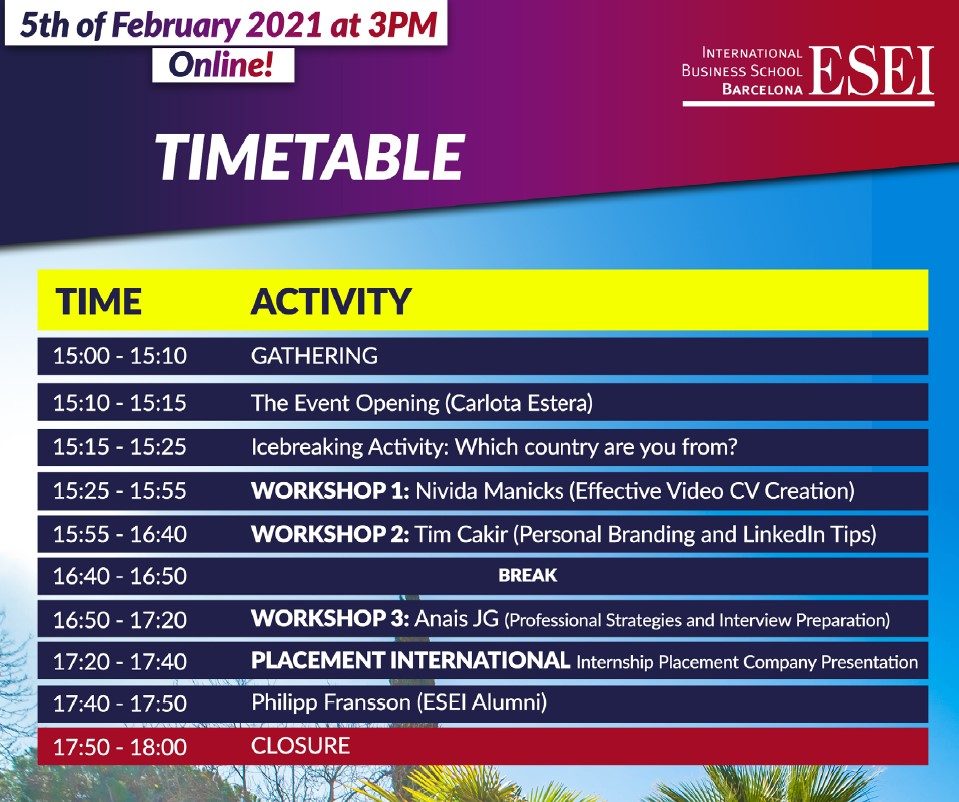 Career Kickoff Agenda