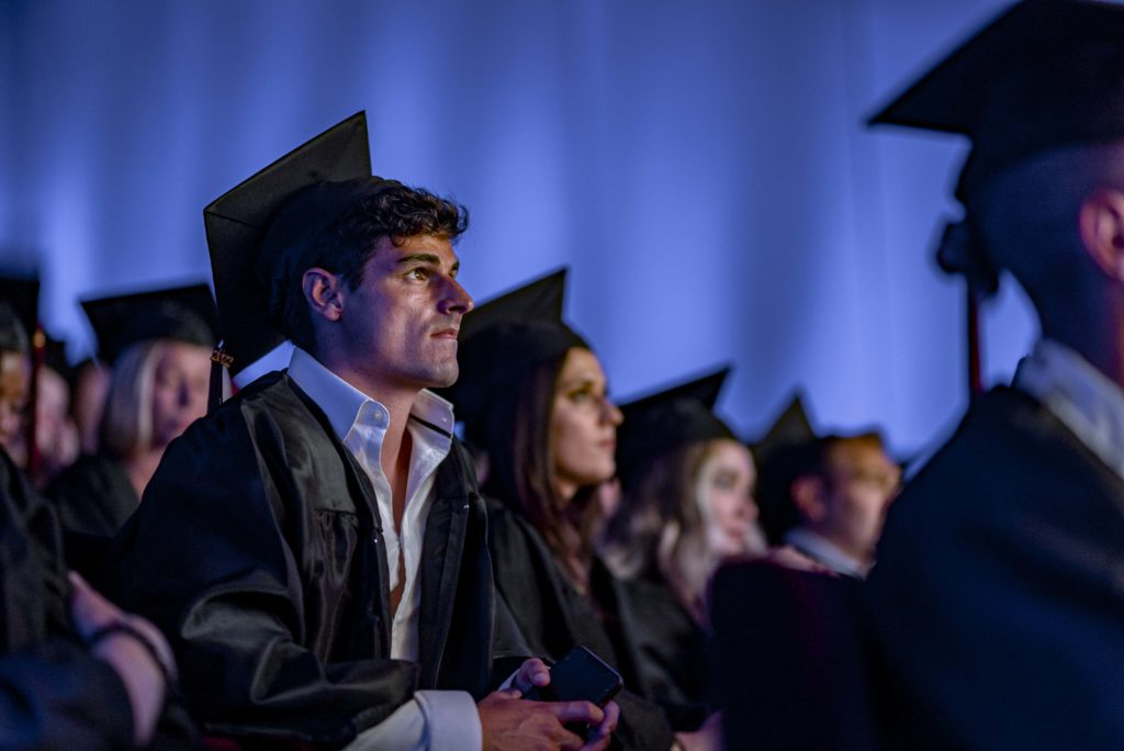 Graduation ceremony, students of ESEI