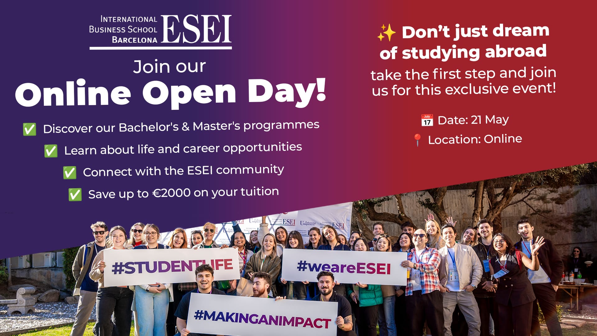 Online Open Day ESEI