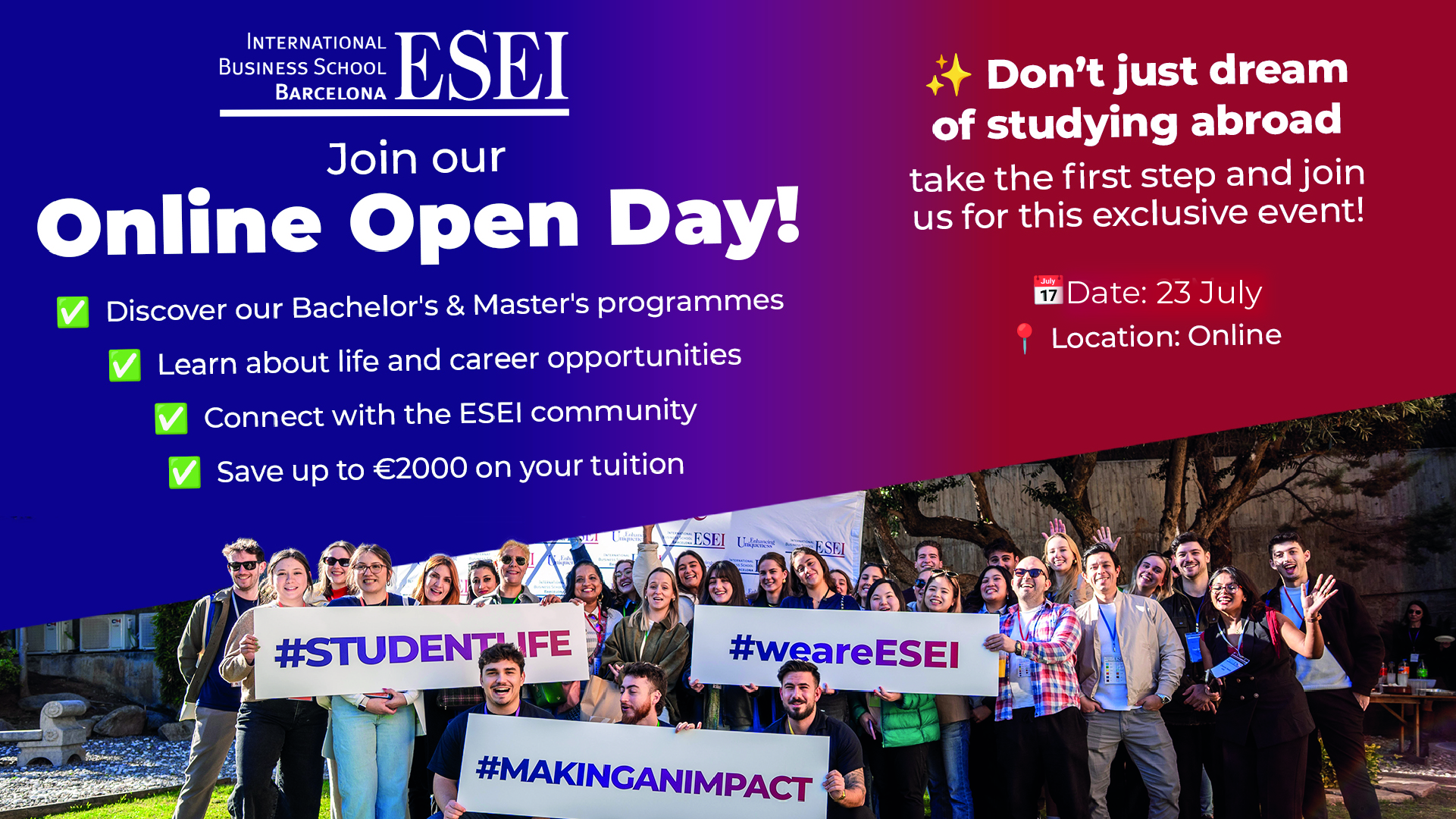 ESEI Online Open Day